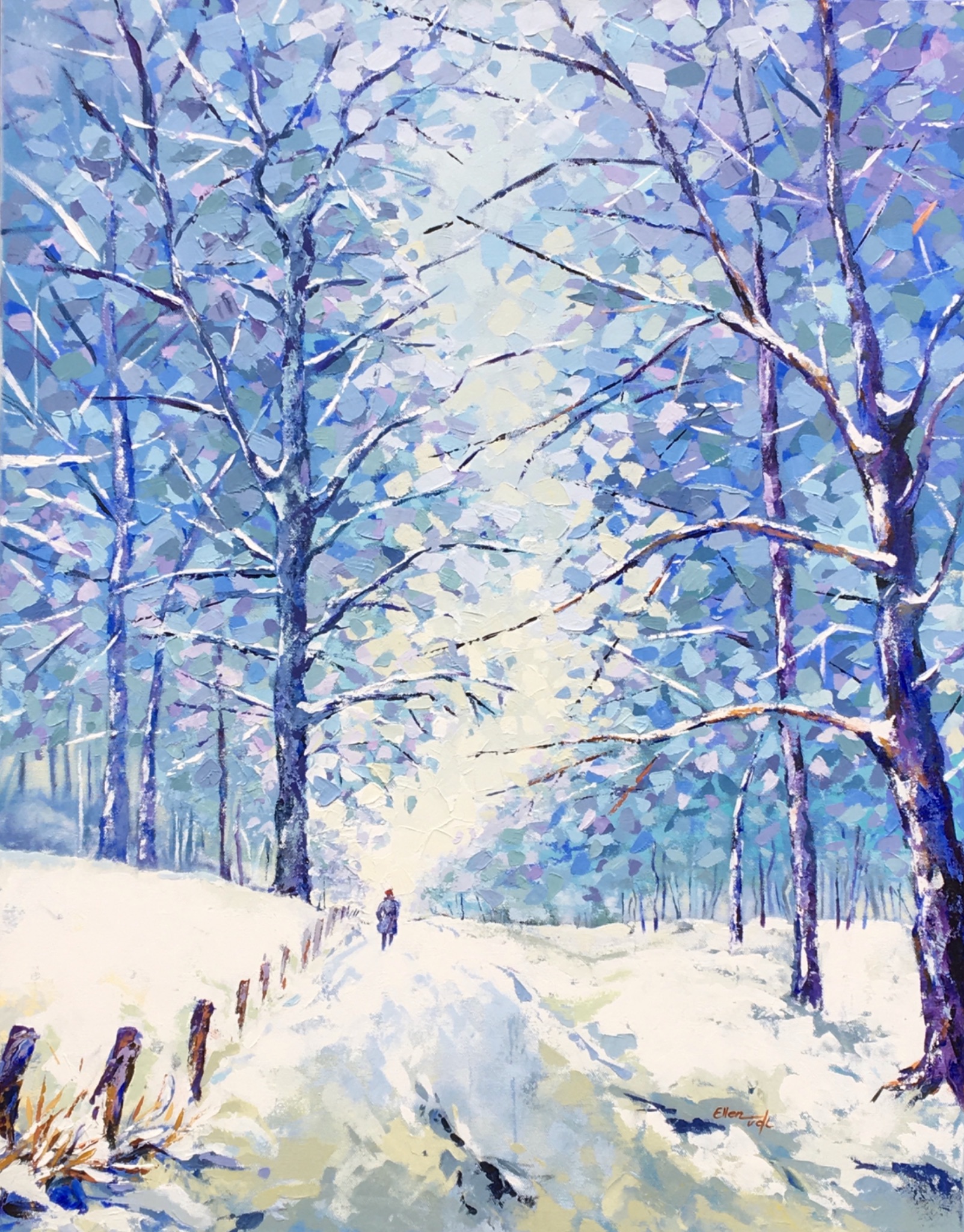 I go my way Acryl auf Leinwand 100x80 cm